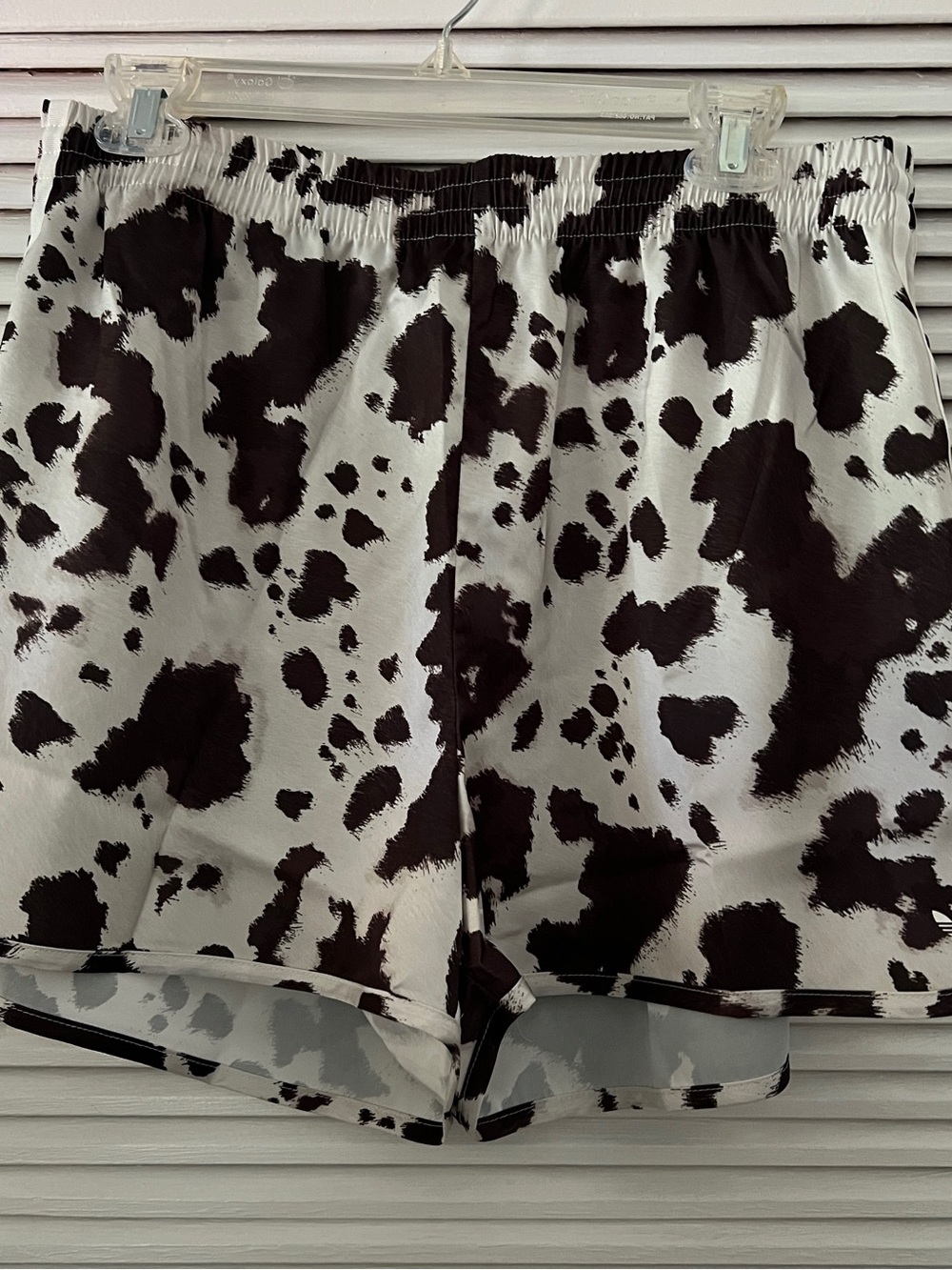 NWT Adidas Brown and Off White Cowprint Athletic Shorts - Picture 11 of 11